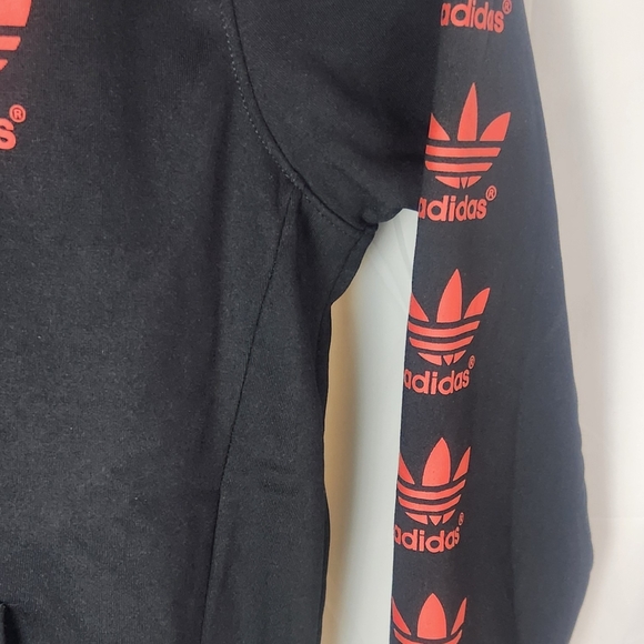 Adidas Men's Black and Red Hoodie&Pants - Picture 3 of 9